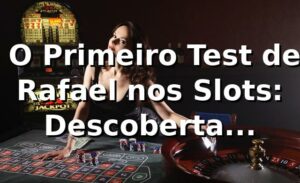 🎰 O Primeiro Test de Rafael nos Slots: Descoberta Surpreendente no ddrr